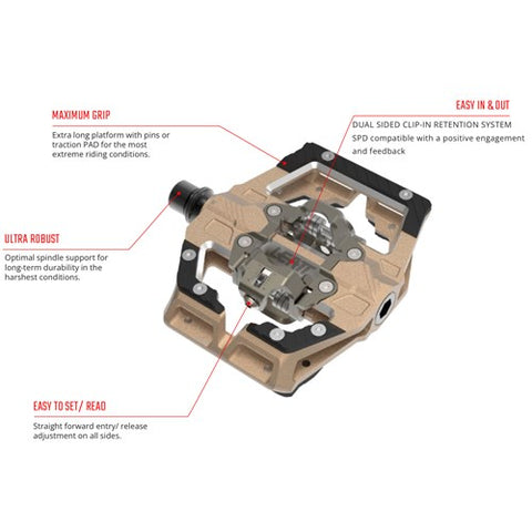 Leatt Pedal Gravity 6.0 Clip-In Black 110x88mm