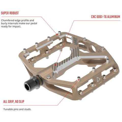 Leatt Pedal All Mtn 6.0 Flat Wide Frost Bronze